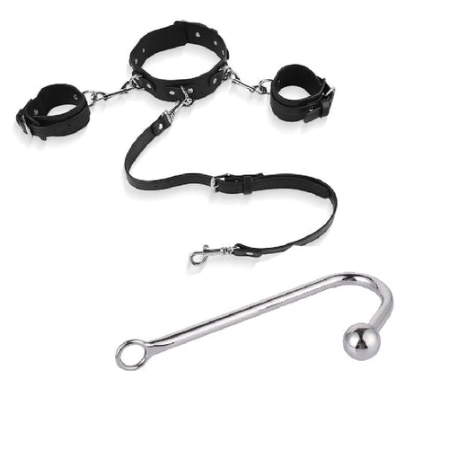 Anal with and Cuffs Collar Beaded Elegant 5334 Hook 1206